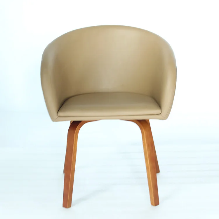 Anji high quality furniture restaurant chair bentwood legs armed kitchen modern velvet fabric fine linen  dining chair