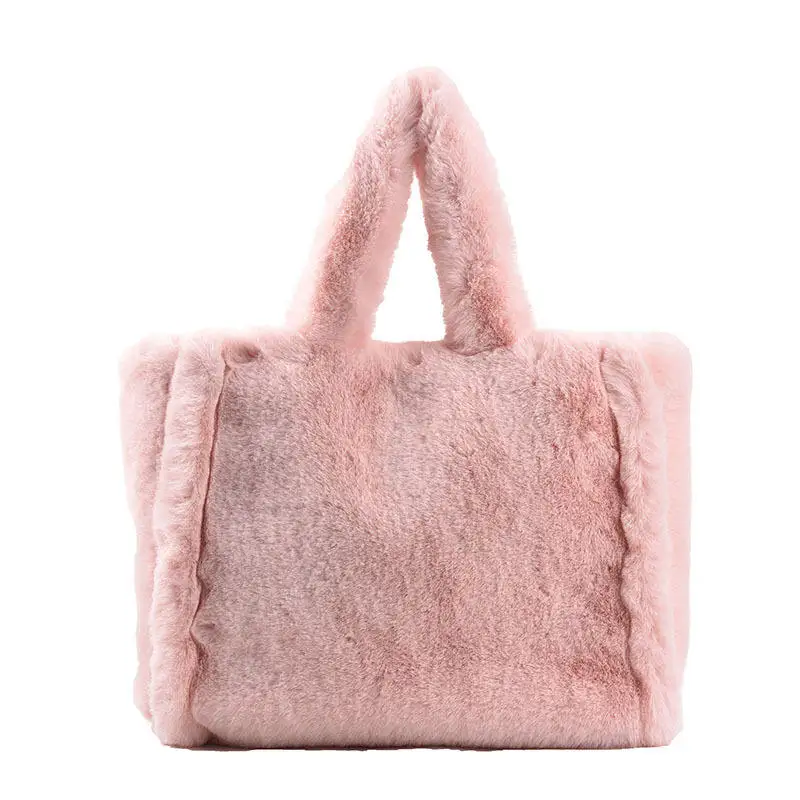 Winter New Fashion Shoulder Bag for Women Plush Handbag Texture Messenger Bag Shipping Forwarder