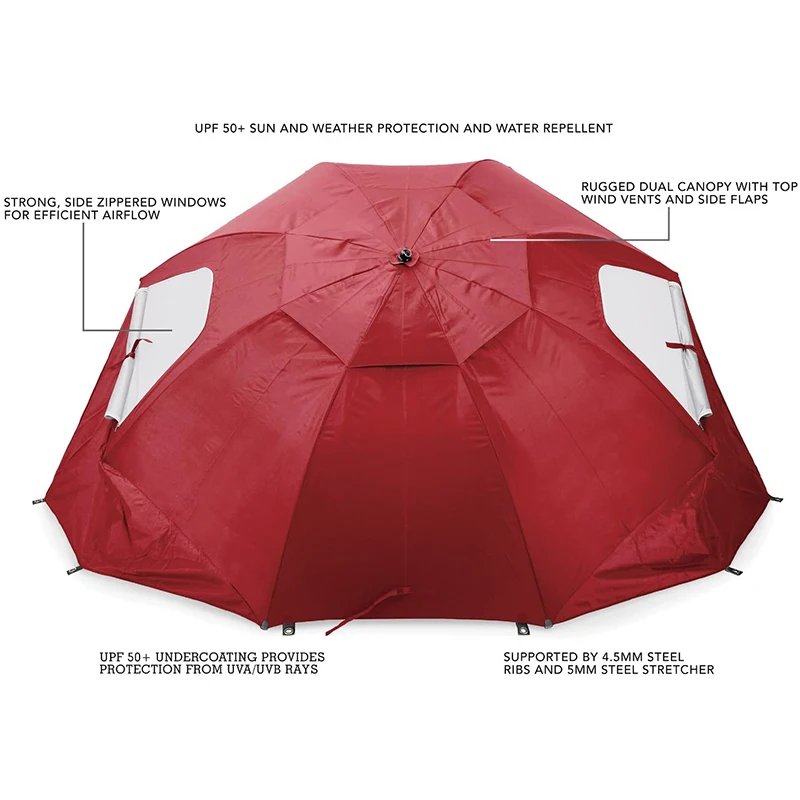 Factory hot sale tent 190d polyester umbrella shelter for sun outdoor camping hiking travelling beach tent