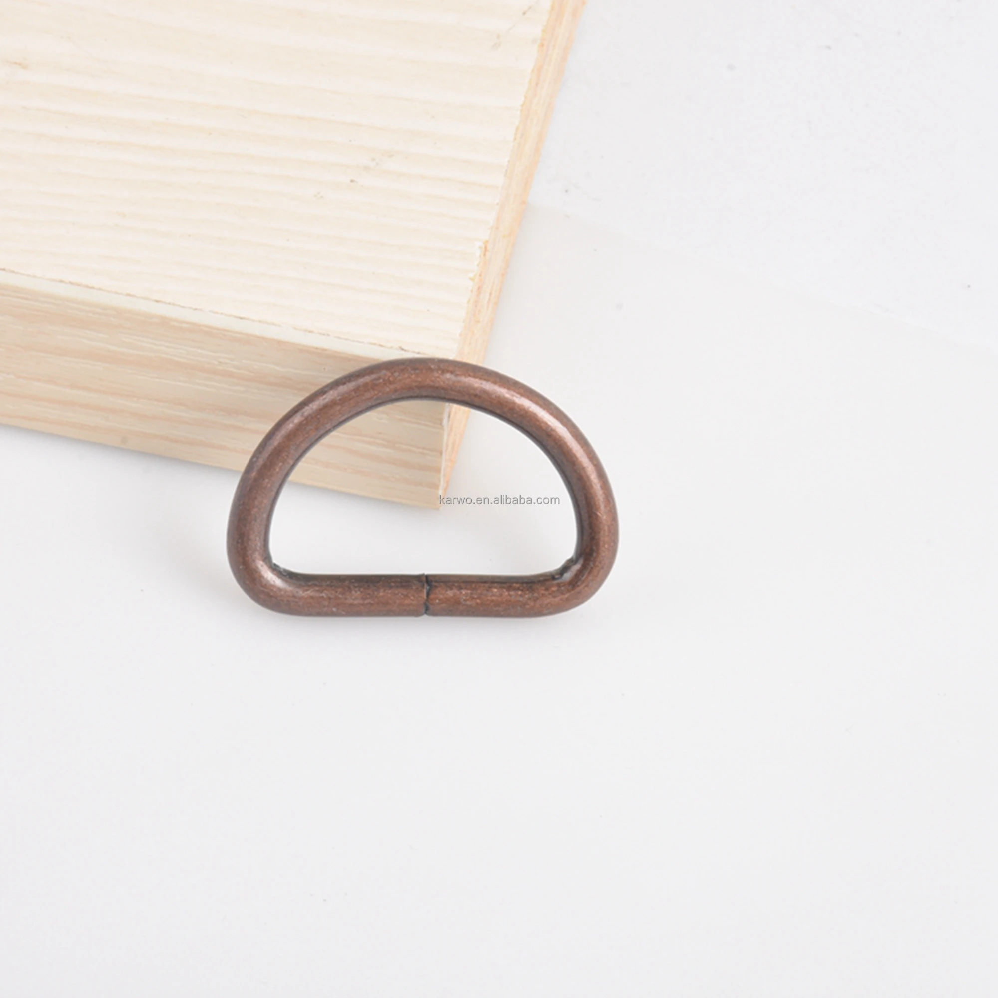 Red Bronze D Ring 25mm Metal Bag Strap Coonectors Belt Buckle Handbag Accessories