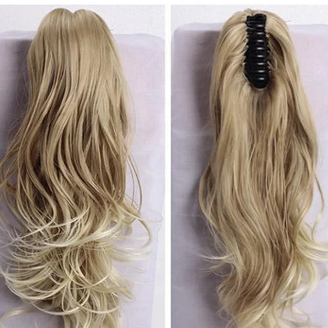 Manufacturers Wholesale Female Big Waves In Pear Wig And Pony Tail Three Plaits In Long False Ponytail Wigs