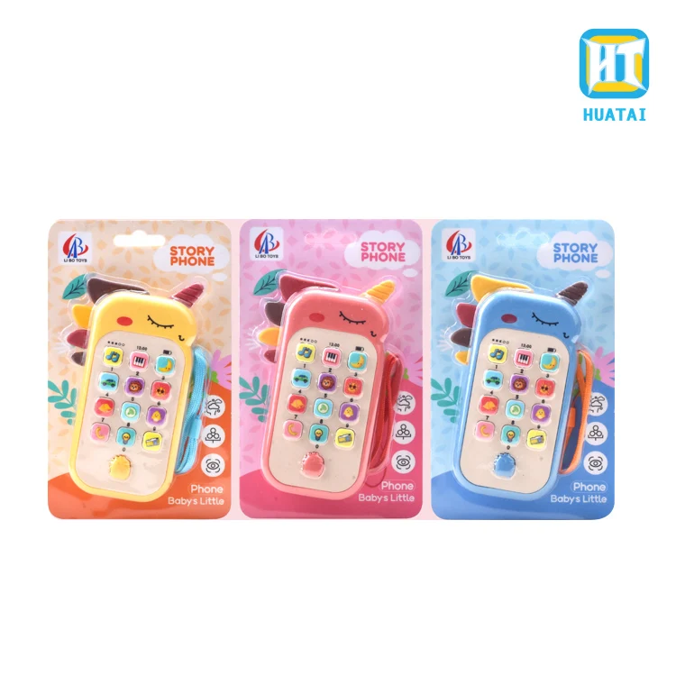 3 color mixed blister card package with hanging ropes cartoon story mobile phone  toys for kids