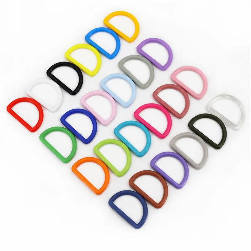 SAS Factory Price Black Plastic D-Ring Quality Black D Rings Loop Buckle