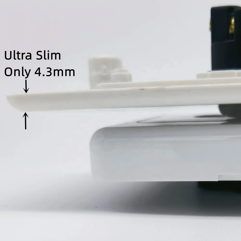 Button Slimline Switch Size 117mm*75mm*4.3mm 3 Gang Wall light Switch