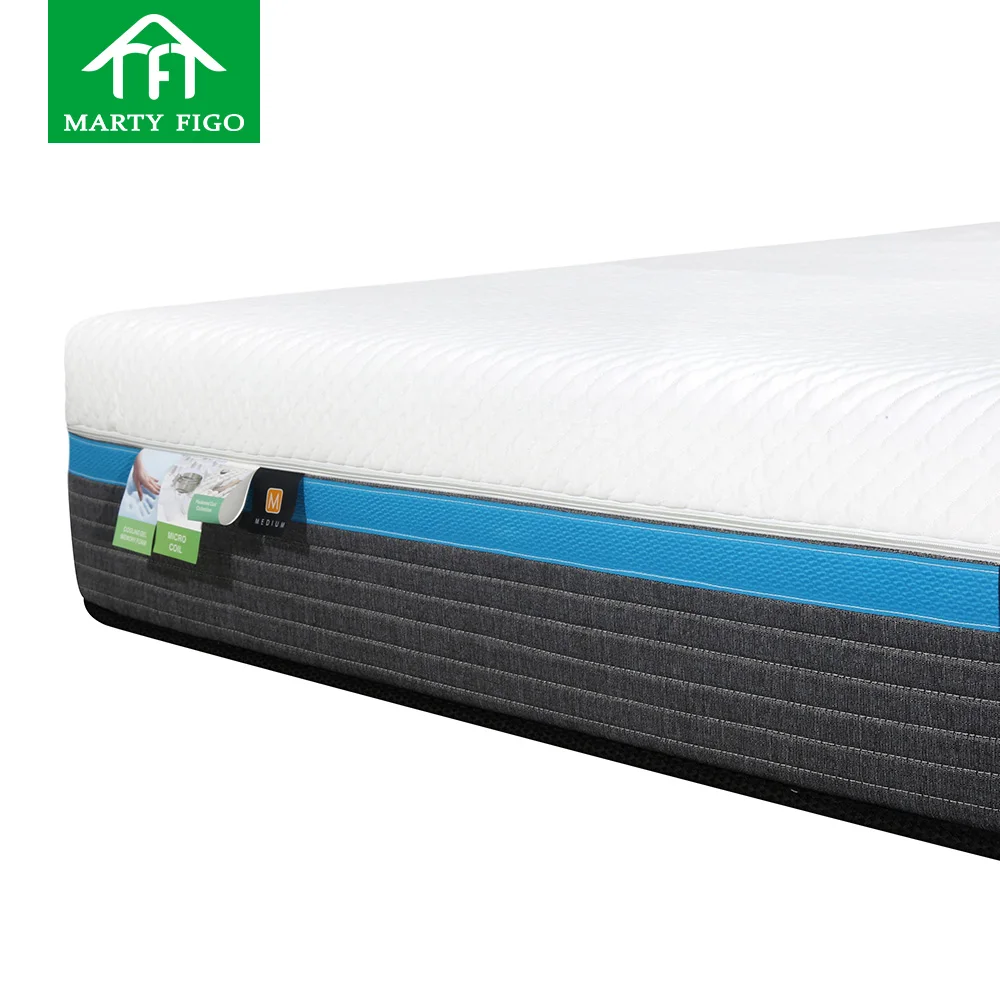 Matratzen Factory ODM Hypo-allergenic Removable Cover Mattress Vacuum Roll up Memory Foam Queen king Size Foam Mattress