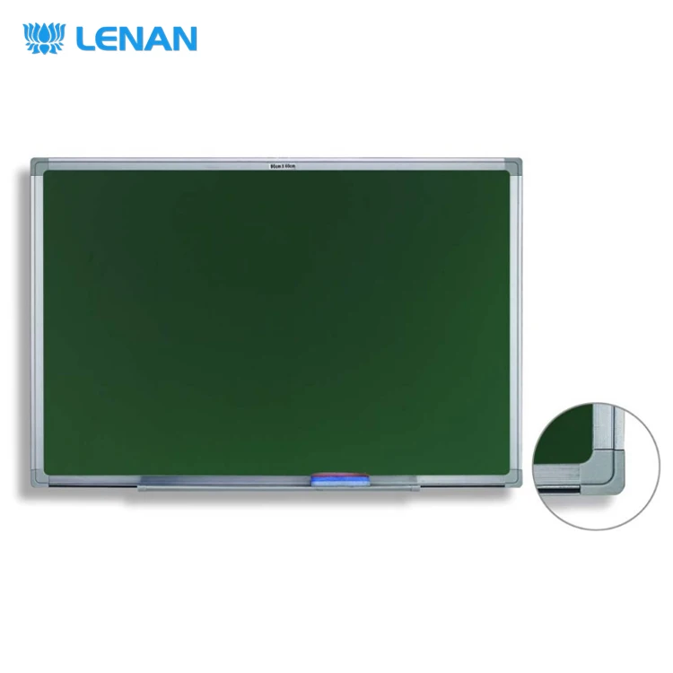 
Magnetic double side school classroom office aluminium frame dry erase whiteboard decorative writing black chalk green board 