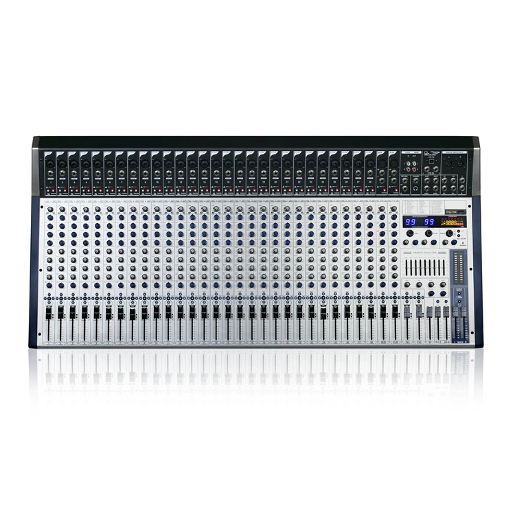 High end 8CH 12CH 16CH 24CH 32CH consola digital audio mixer with dual 99 DSP