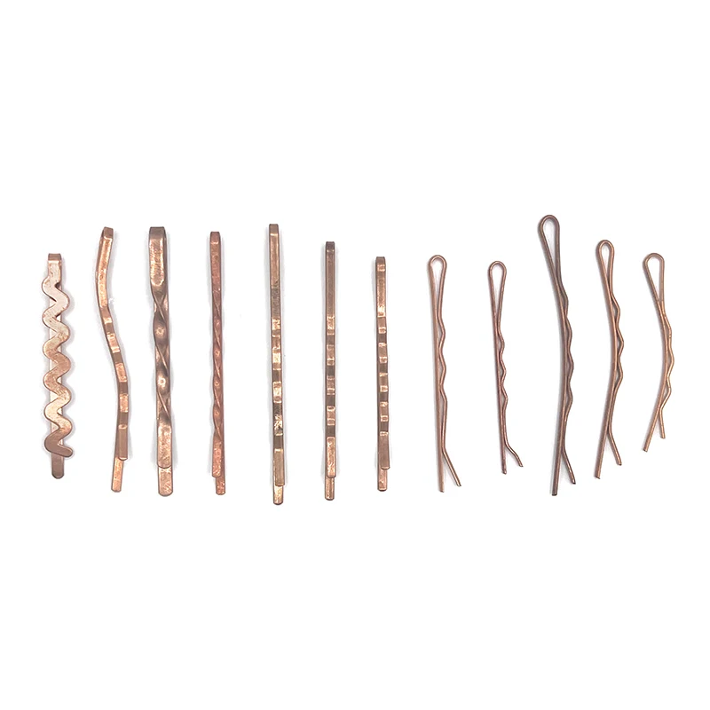 Women hair accessories wholesale waved black hair grips bobby pins metal silver bobby hair pins