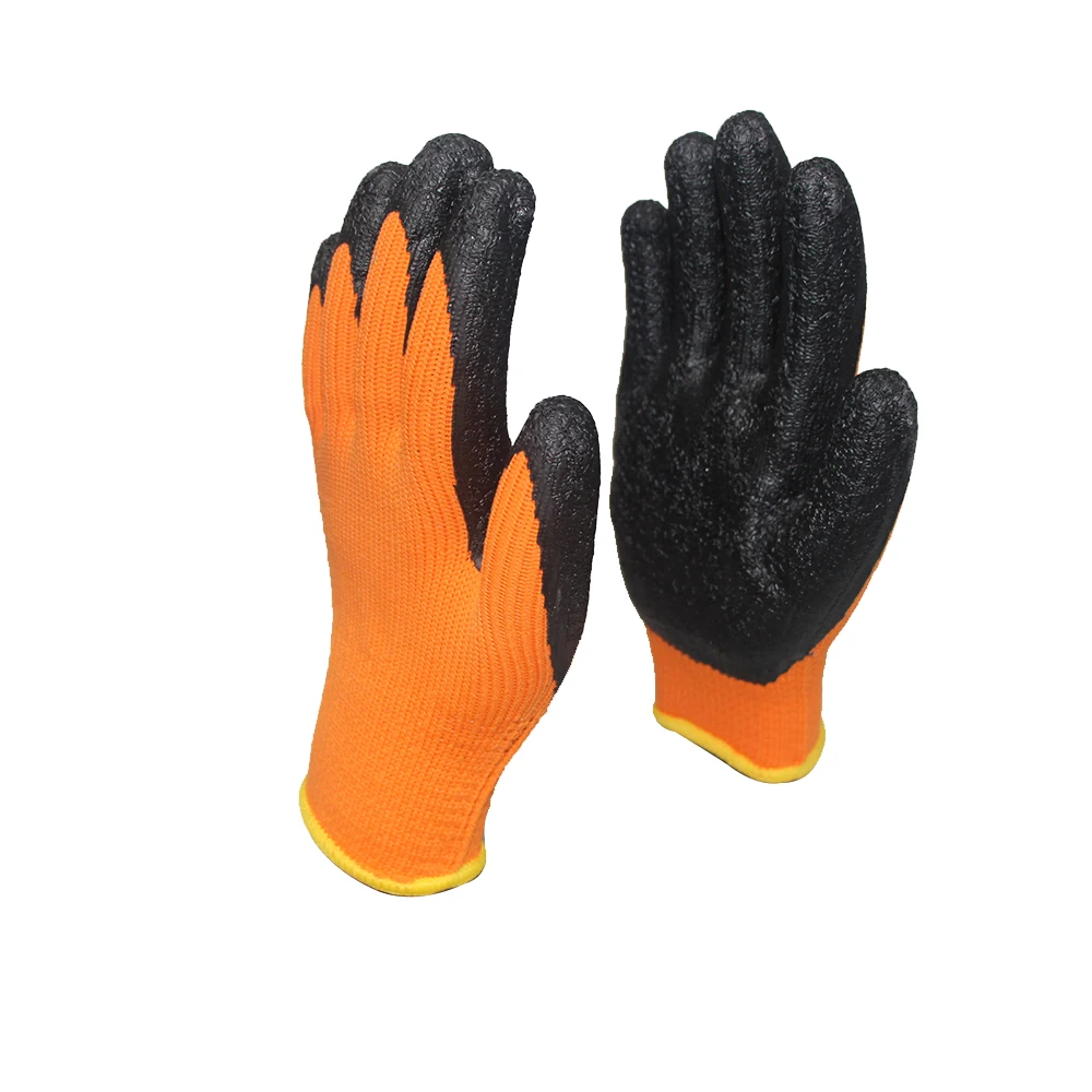 SANSHOU Blue Latex Cotton Work Hand Gardening Welding Safety Gloves guantes