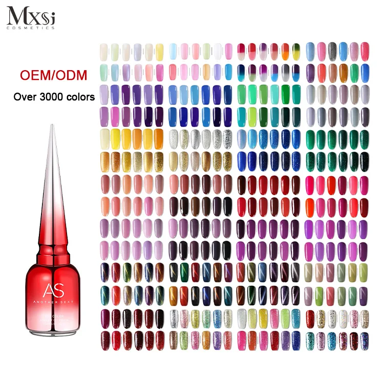 AS 210 Colors Set Fluorescent Gel Nail Polish Summer Spring Colorful Laser Glitter Nail Art Gel Varnish Manicure Kit For Nails
