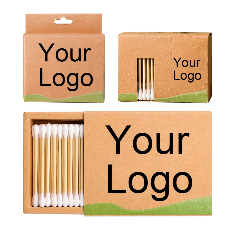 Double Head Disposable Eco Friendly 100% Natural And Environmentally Friendly Cotton Swab