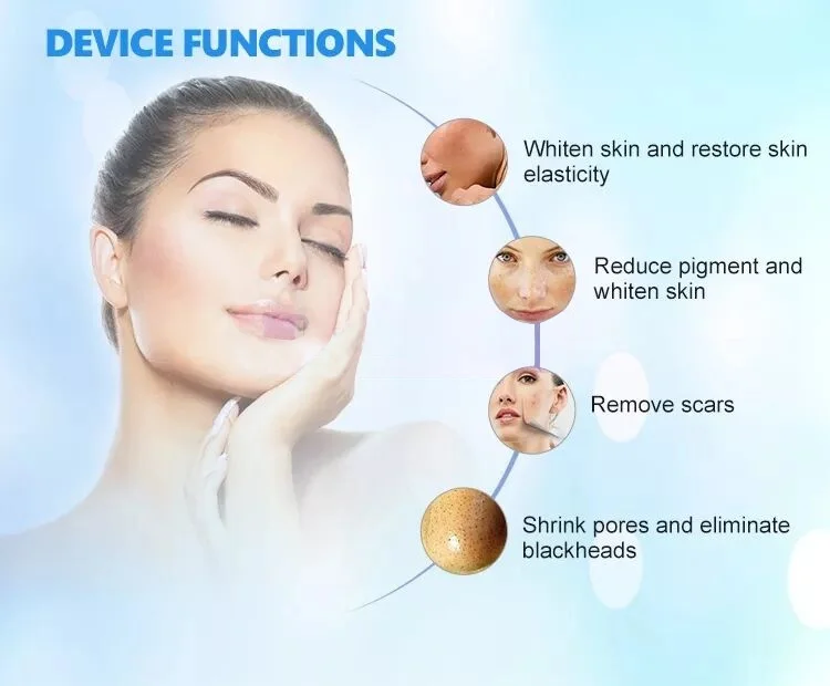 diamond tip microdermabrasion suction blackhead remover machine oxygen jet skin moisturizing microdermabrasion machine portable