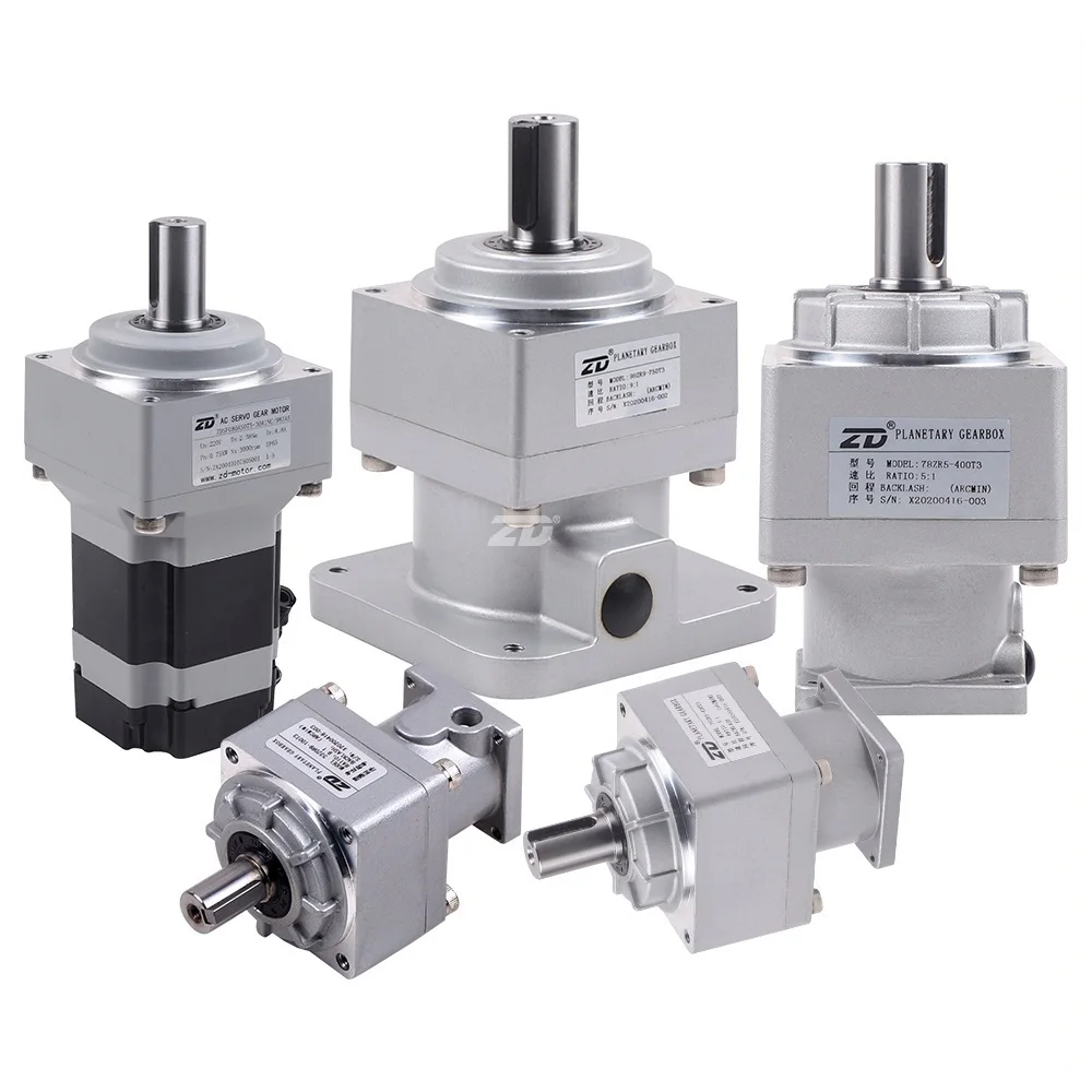 High Precision Low Backlash Spur Helical Gear Planetary Reducer Gearbox For Servo Motor Steeping Motor