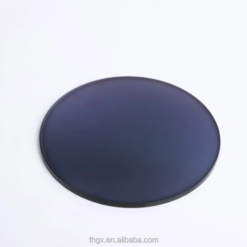 1.56 photochromic grey/gray uv420 blue light blocking cut hmc blue coating optical lens