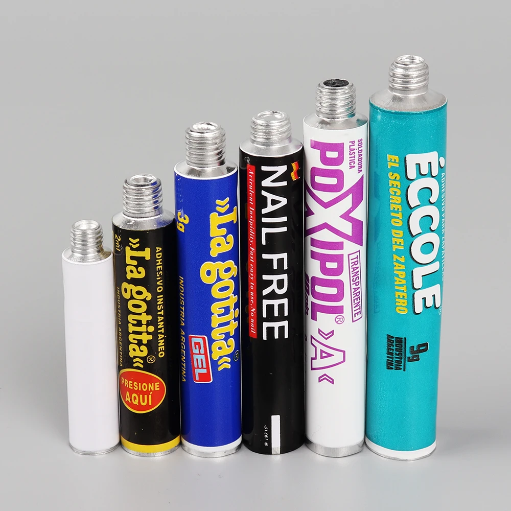 Aluminum Squeeze Tubes For Packing Ointments, Creams, Toothpaste, Shaving Creams, Glues, Adhesive, Hair Color, Cosmetic