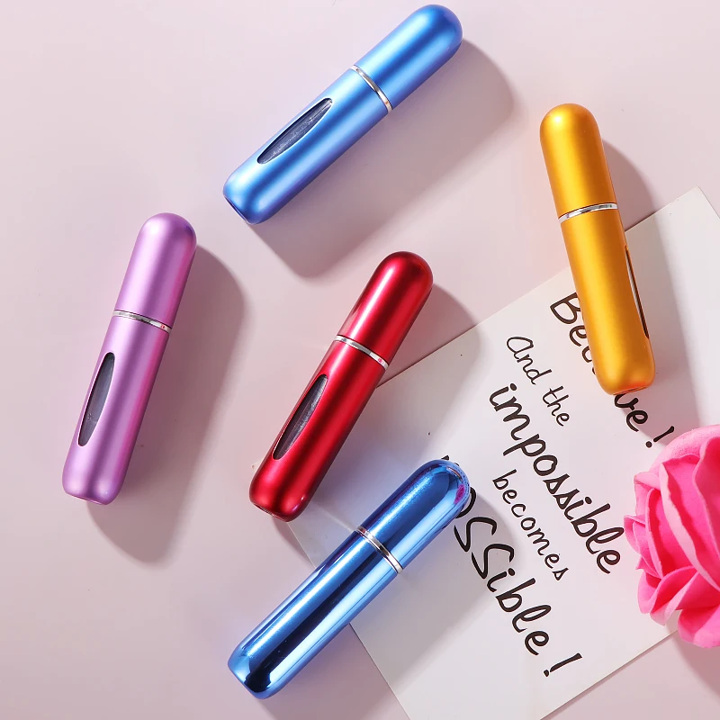 stock2023 wholesales supplier 5ML mini portable travel atomizer bottle refillable bottom filling spray perfume bottle