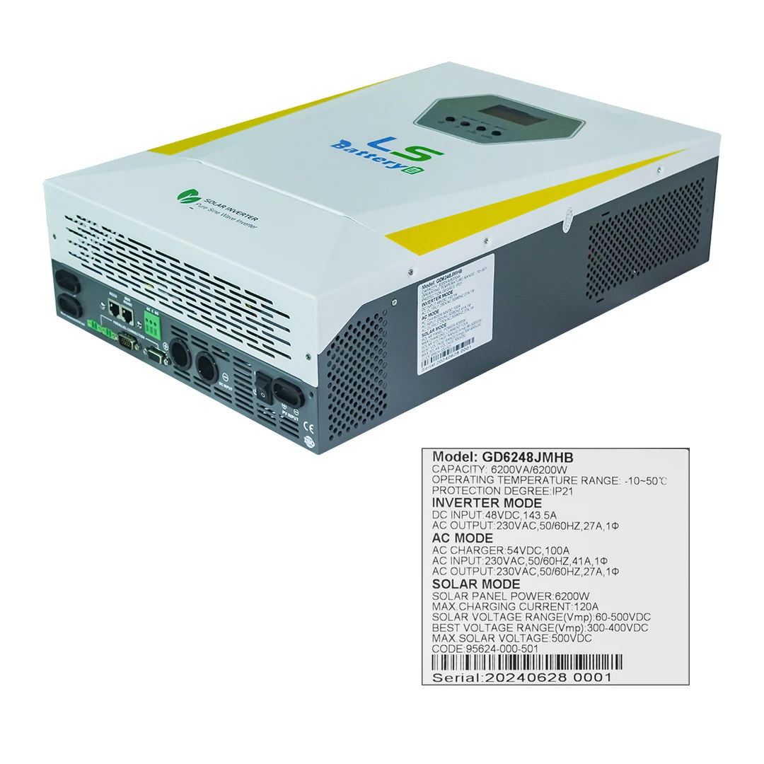 Solar Inverter MPPT DC to AC 12V 1KW Charger Controller for Home Off Grid Solar Power inverters System invert 5.5KW 6.2KW 11KW