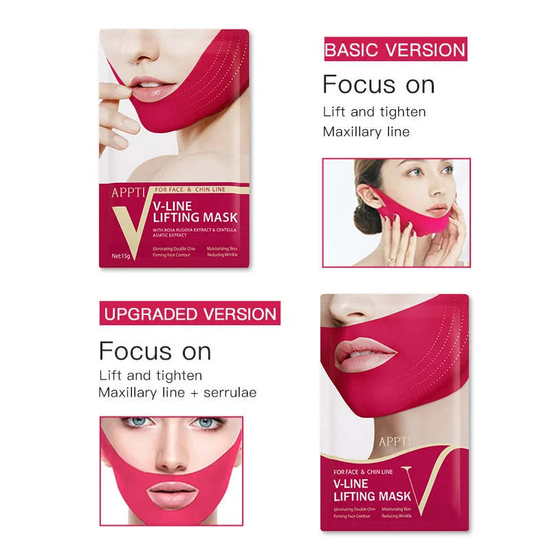Double V Face Facial Mask Ear Hanging V Face Lifting And Tightening Muscle Closing Double Chin Facial Mask V Face Facial Mask