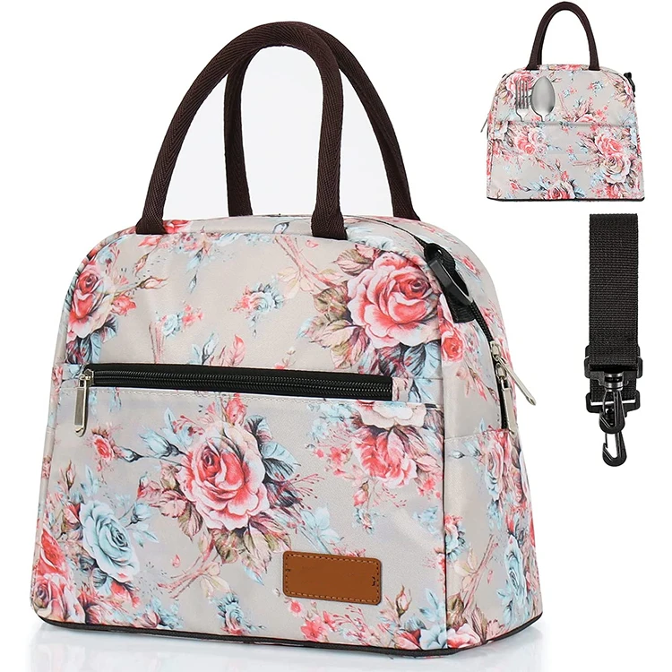 Wholesale Hot Sale Insulated Thermal Custom Printing Tote Bags Cooler Food Lunch Box Picnic Bag Set