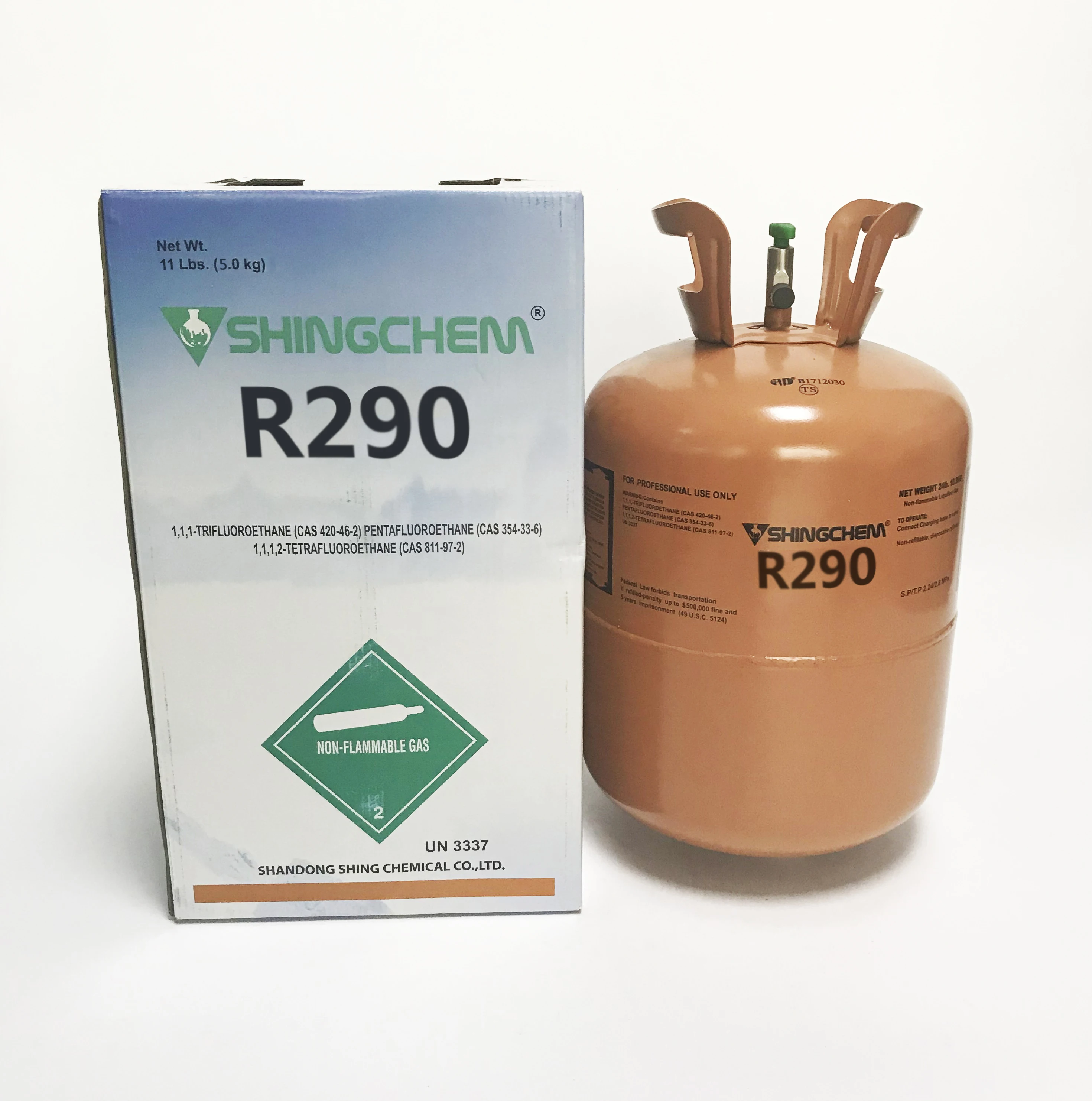 OEM R290 хладагент R134a R410 R407C высокой чистоты китайский завод