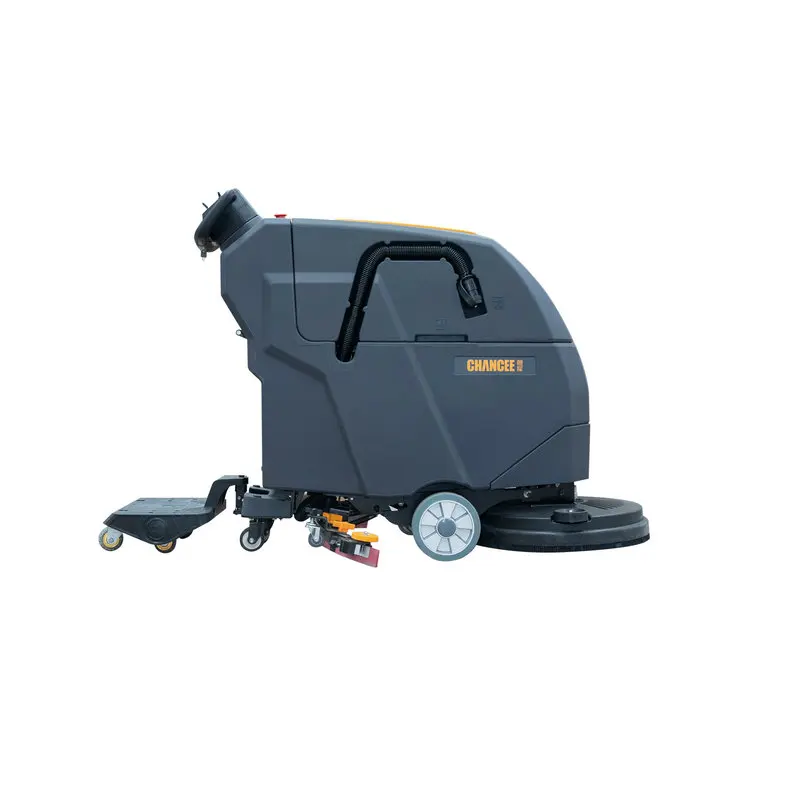 Good Quality Assurance Hand Push Floor Scrubber Floor Sweeper With Compact Size