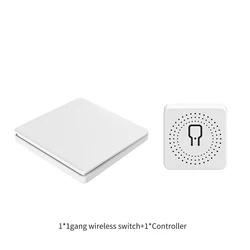 2022 Newest 16A 433Mhz Wireless Kinetic Energy Switch 2 way Push Button Waterproof Light Switch Remote Controller Wall Switch