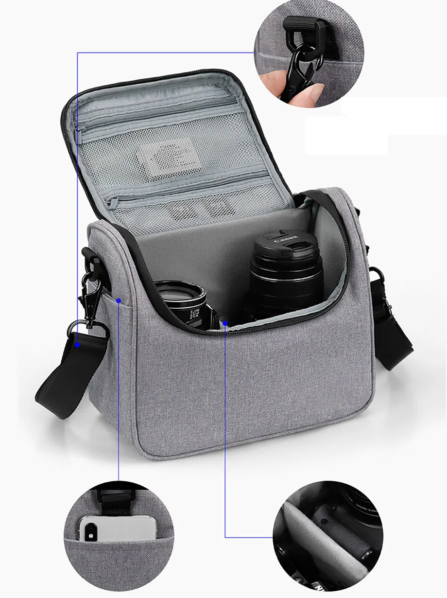 Camera Sling Bag for photography custom logo waterproof Oxford digital gear camera bags