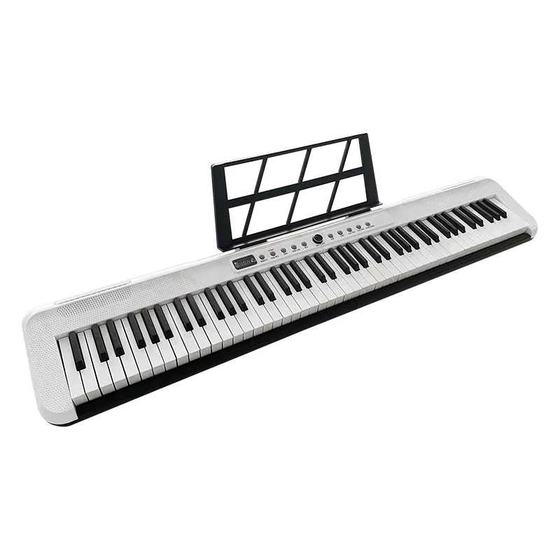 Best price 88 keys beginners toy piano electronic keyboard synthesizer teclados electronic organ with lighting and MIDI