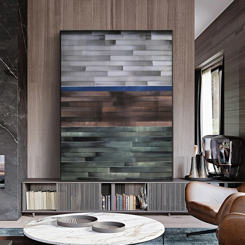 Modern Minimalist Wabi-sabi Texture Gradient Abstract Handpainted Oil Painting Pop Art