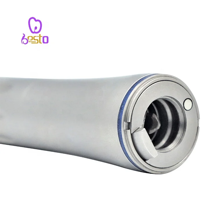 BESTO Dental 1:1 Fiber Optic Straight Handpiece Low Speed Handpiece Contra Angle with Water Tube Dentistry Instrument