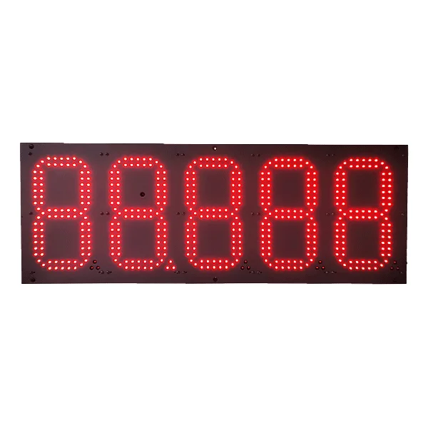 LED oil price display screen/led number digit display 7 segment panel / seven segment number signage control display