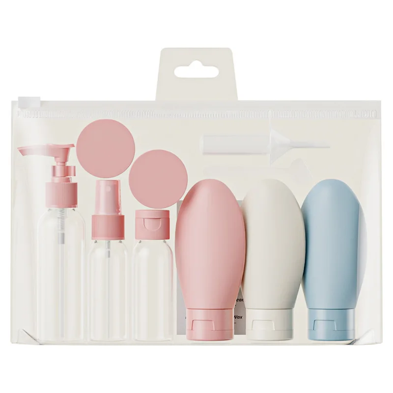 Split Bottling Set Travel Small Empty Bottle Cosmetic Spray Bottle Shower Gel Small Travel eleven-piece Travel Kit Set Bottle