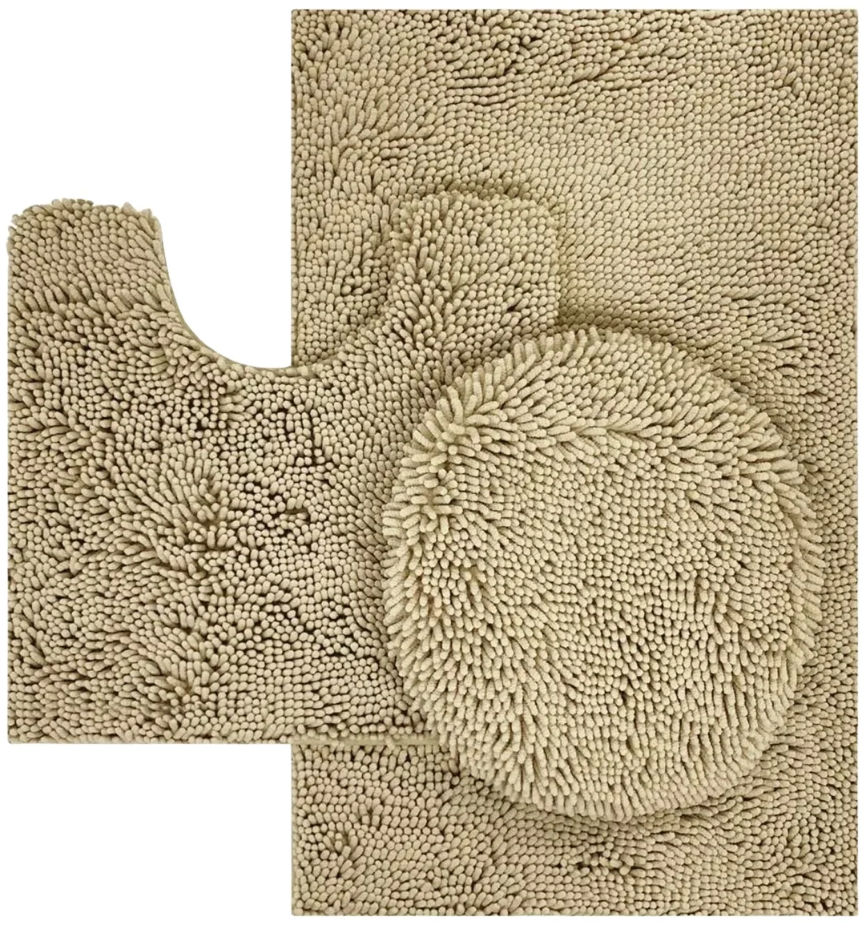 3 pieces set Anti-slip Bathroom Rug Mat Chenille Bathroom Rug Set microfiber non slip bath mat buy from china online amazon