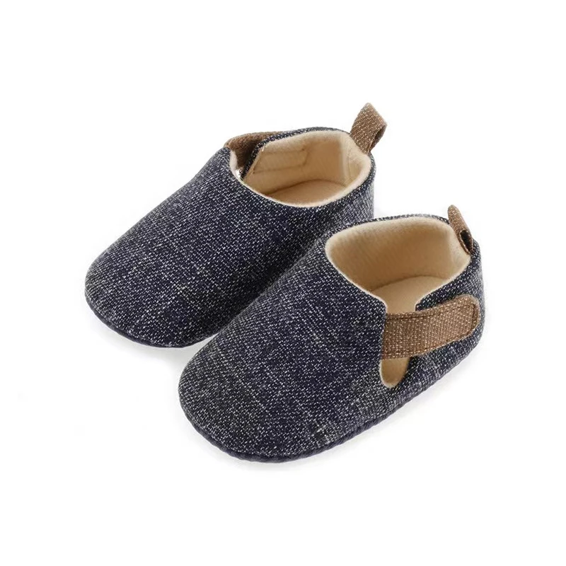 Newborn Baby Crib Shoes Soft Bottom Anti-slip Gentleman Shoes Footwear Infant Boy Shoes