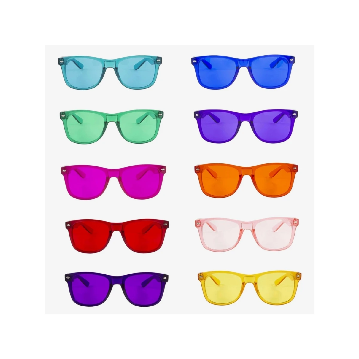 Hot Sell Color Therapy Glasses  Chakra Glasses Chromotherapy Glasses Light Therapy Sunglasses