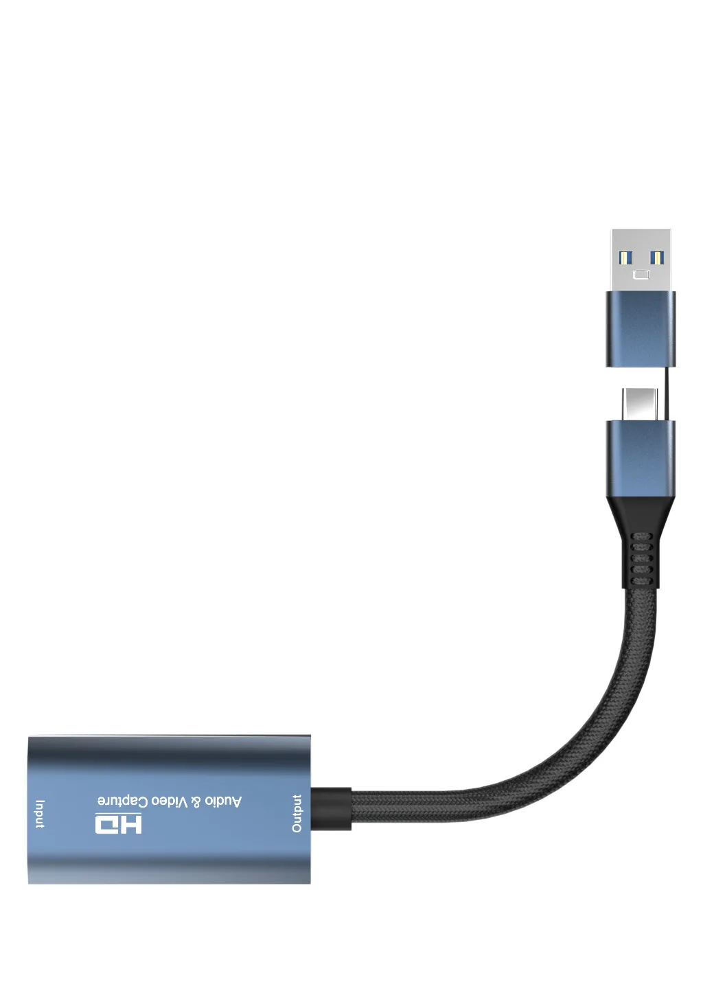 Doonjiey factory price 4k hdmi to usb c usb 2.0 2 in 1 video capture card for game record live streaming broadcast capture card