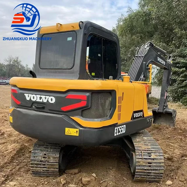 Cheap Price Ready-to-Work Second Hand Original VOLVO EC55D Hydraulic VOLVO 55 Excavator Used Crawler Excavator Digger For Sale