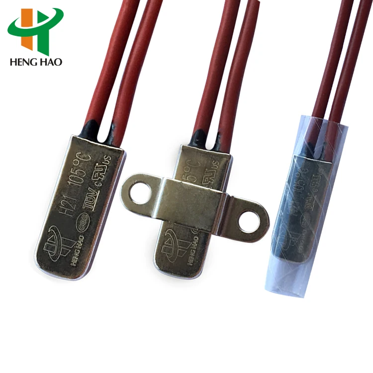 Large current 250V 5A 10A 16A H21 Metal Case Automatic Bimetal Thermostat Switch For Transformer