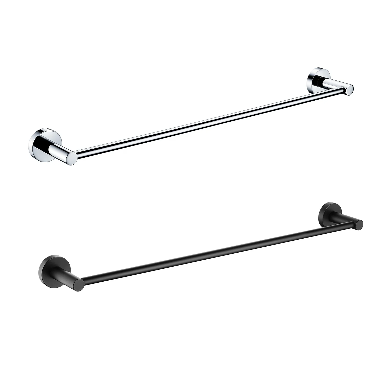 Duxini polished chrome bath towel bar single shower towel bar foshan black bathroom towel bar