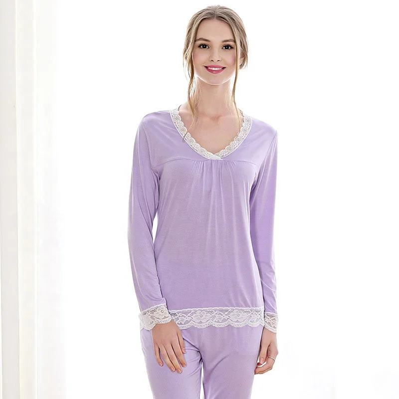 
Factory womens beautiful comfortable house dress with lace trimmed 