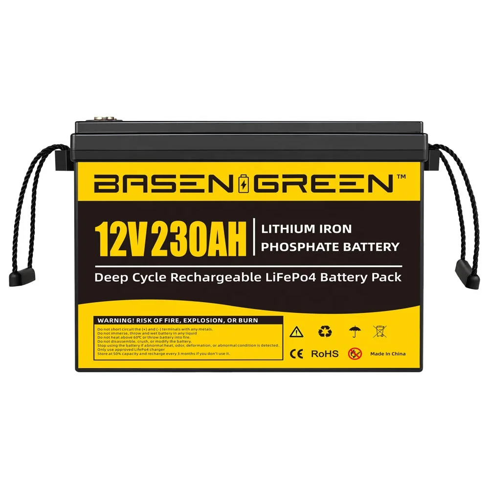 EU stock 2944WH 12V 230Ah Lifepo4 Home Energy Storage Battery Shenzhen Basen Green RV 12V 230Ah Lifepo4 Batterie for DE