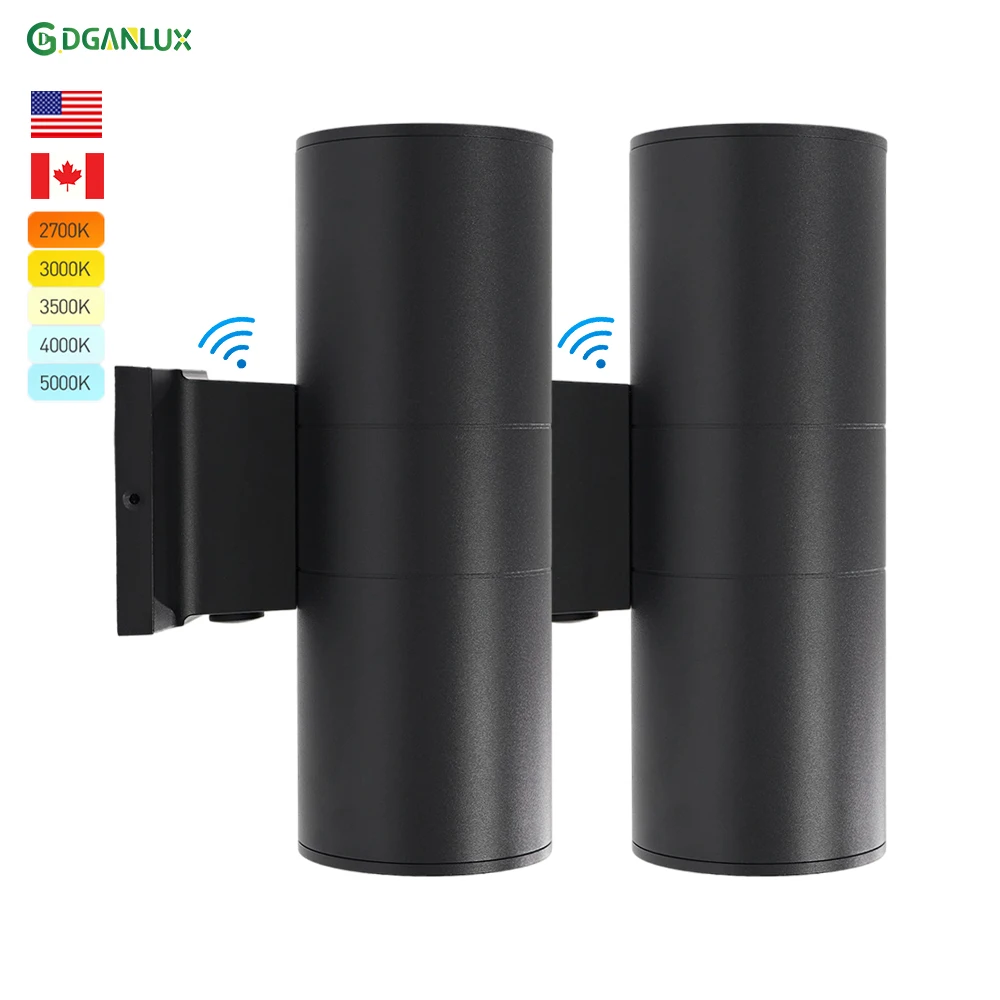 Waterproof Led Wall Light up Down Wall Sconce Dual Head Outdoor Lighting Lamp Fixture