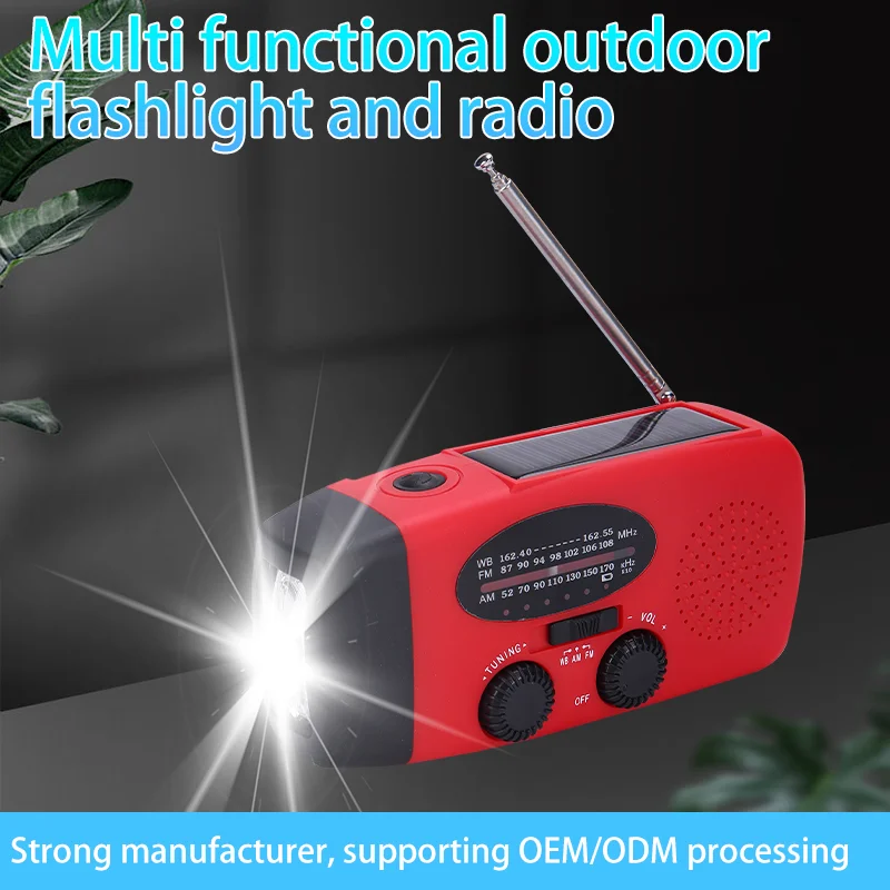 Hot sale Multi-function waterproof Emergency weather solar crank am fm noaa radio with dynamo charging 5000mah