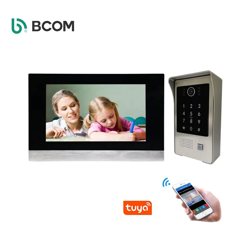 Smart security devices outdoor hands-free poe ip video intercom doorbell door access system smart visual door intercom