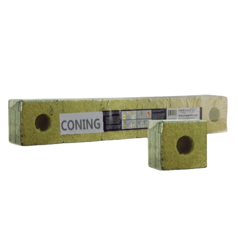 6x6x6 Agriculture mineral wool indoor plants cultivation medium substrate rock wool hydroponic growing cubes