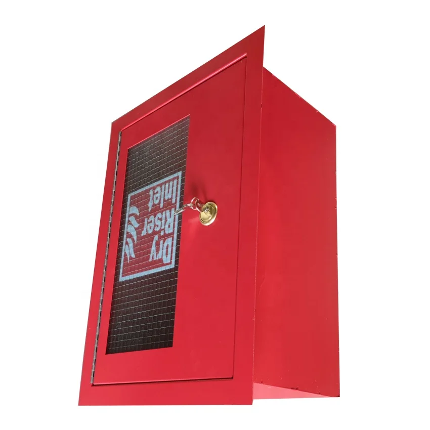 Vertical Dry riser inlet fire hydrant box water valve steel cabinet