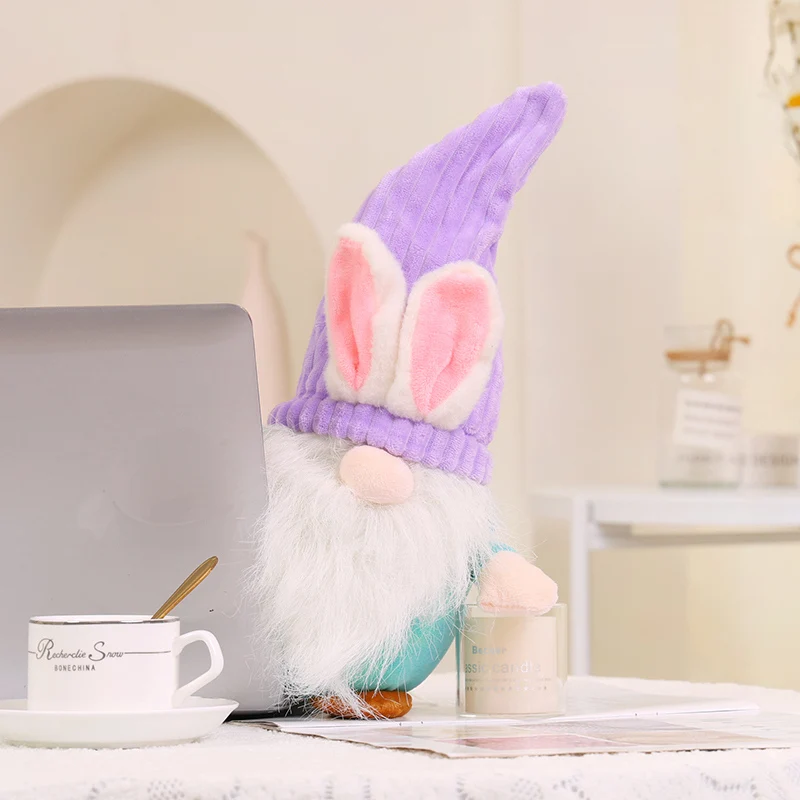 Plush Easter Gnome Plush doll plush toy Santa dwarf stuffed toy for Easter Decoration Table Ornaments