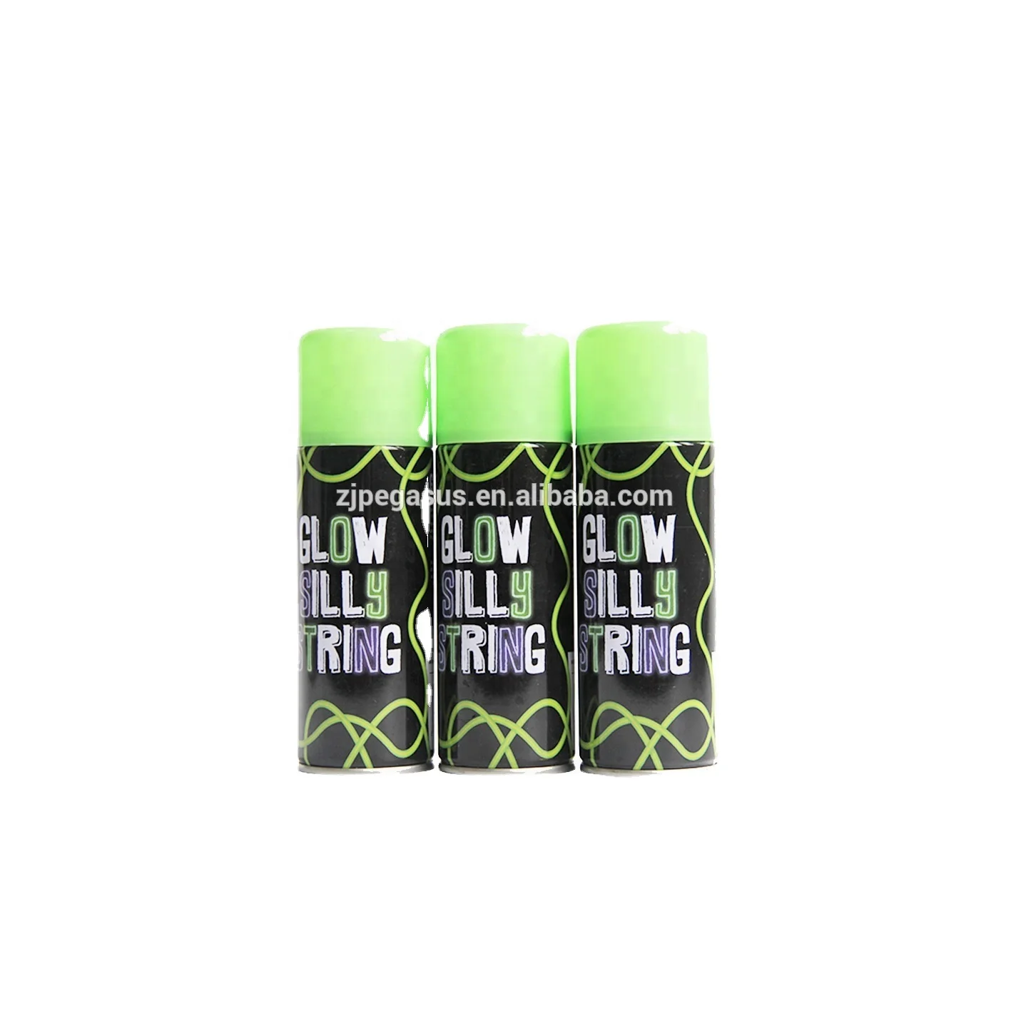 Wholesale glow in the dark silly string spray for festival holiday party