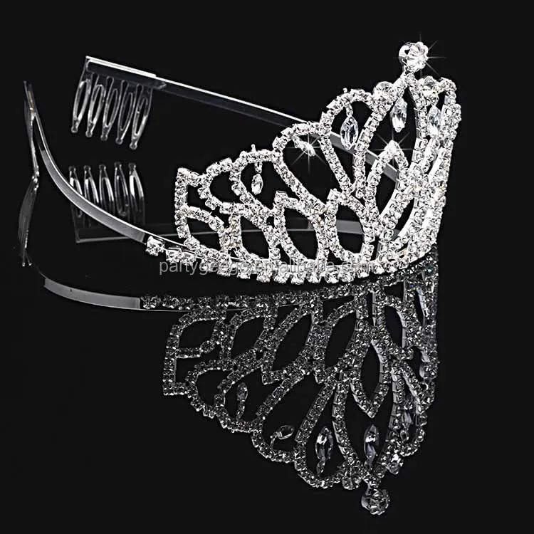 bride to be white tiara crown bridal hair accessories hair headwear fashion crown for sale
