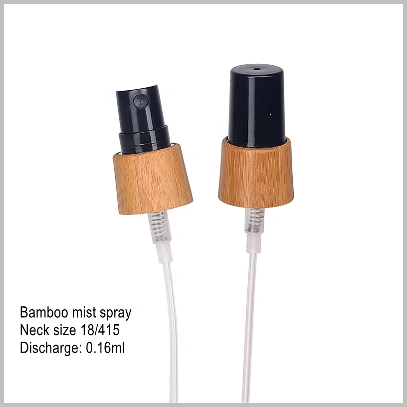 30 ml matte black bottle 1 oz frosted black glass bottle empty cosmetic bottle sprayer with 18/415 bamboo spray pump